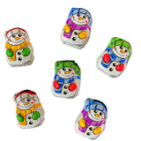 Riegelein Mini Solid Snowmen 33% Milk Chocolate Holiday Stocking Stuffer 3.5 oz