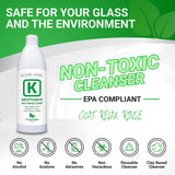 KLEAR Kryptonite Multipurpose Glass Cleaner | Powerful Cleaning Combo 5 in 1| Glass Friendly Glass Cleaner| Coat, Relax, Rinse| 16 oz Pack of 2