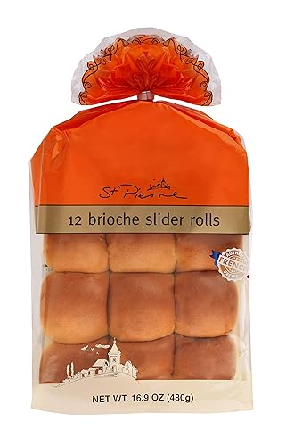 St. Pierre, Brioche Slider Rolls, 12-Ct, 16.9 Oz