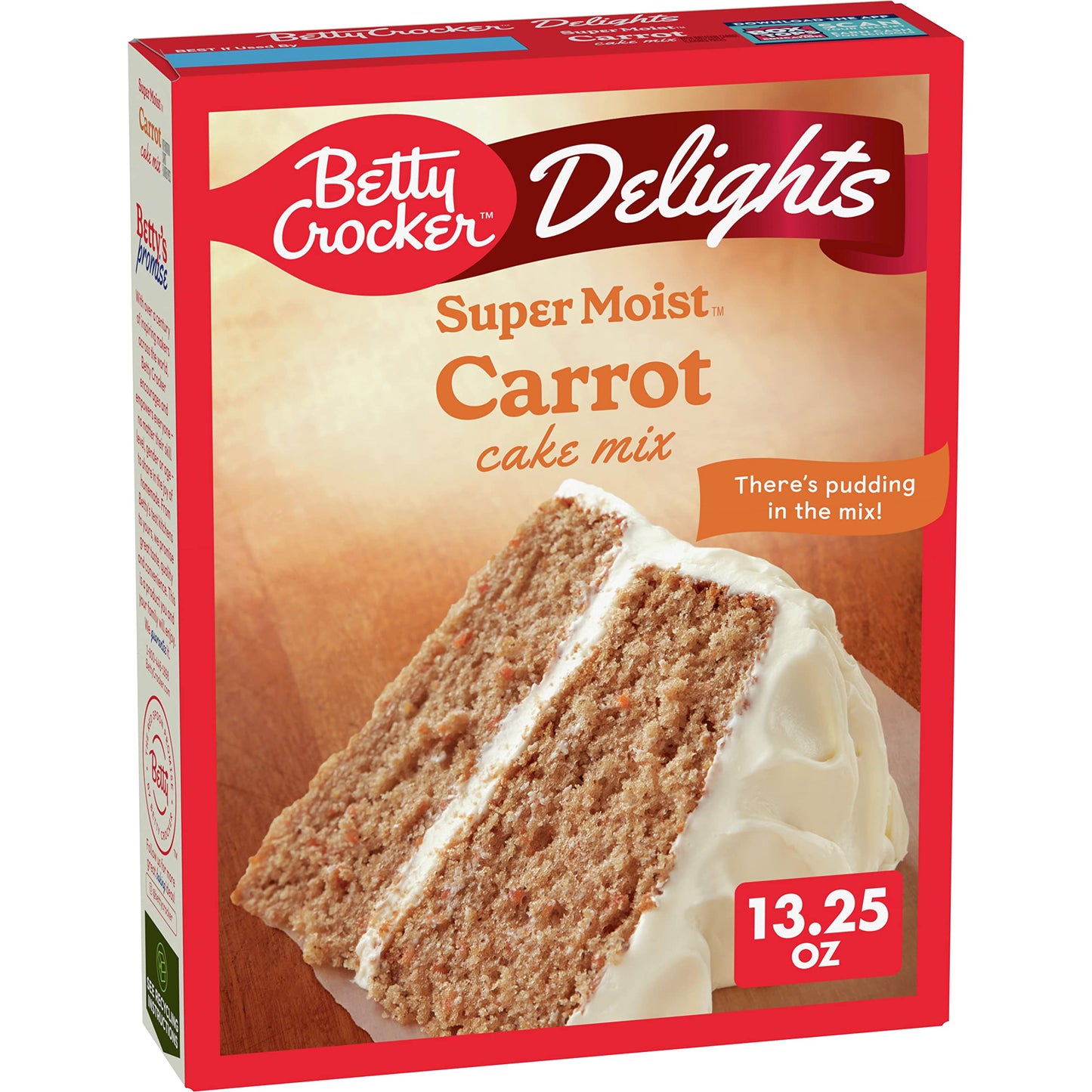 Betty Crocker Delights Super Moist Carrot Cake Mix, 13.25 oz