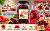 Dried Hibiscus Flower 1.5 lb | Flor De Jamaica & Dried Sorrel | Tea, Jamaican Sorrel Drink, Herbal Beverages | Resealable USA Packed Container |