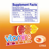 Mentos Gum with Vitamins, Sugar Free Chewing Gum with Xylitol, Citrus Flavor, Vitamins B6, B12 and C, Bottle of 45 (Bulk Pack of 4)