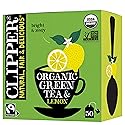 Clipper Tea Green Tea & Lemon Teabags - USDA Organic, Great Hot or Iced - Bright, Zippy, Natural, Fair & Delicious - 50 Tea Bags