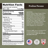 HUDSON PECAN COMPANY: Praline Roasted Georgia Pecans | Candied Gourmet Delight, Irresistible Southern Sweetness (Perfect for Snacking, Baking, Salads