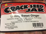Crack Seed Jar Li Hing Sweet Ginger 3 oz