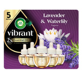 Air Wick Plug in Scented Oil Refill, 5ct, Lavender & Waterlily, Air Freshener, Essential Oils