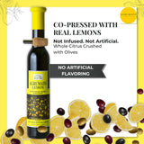 Agrumato Lemon Olive Oil, Cold Pressed Italian Extra Virgin with Fresh Citrus Peel, Small Batch Gourmet Finishing Oil for Salads Seafood Pasta