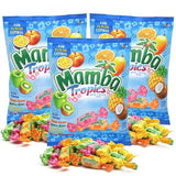 Mamba Tropics Fruit Chews, Assorted Fruity Flavor Combos, Individually Wrapped Pieces, 3.52 Ounces (Pack of 3)