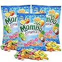 Mamba Tropics Fruit Chews, Assorted Fruity Flavor Combos, Individually Wrapped Pieces, 3.52 Ounces (Pack of 3)