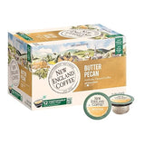 New England Coffee Single Serve Pods, Butter Pecan Medium Roast 12 Count (Pack of 1)