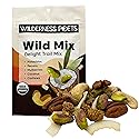 Wilderness Poets, Song of Delight Wild Mix - Organic Raw Trail Mix - Pecans, Cashews, Mulberries, Pistachios, Coconut Ribbons - 3.25 Ounce