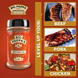 Big Poppa’s Sweet Money Hot BBQ Rub - Award-Winning Sweet and Spicy Seasoning for Chicken, Pork and Beef - Bold but Balanced Heat, Competition-Proven