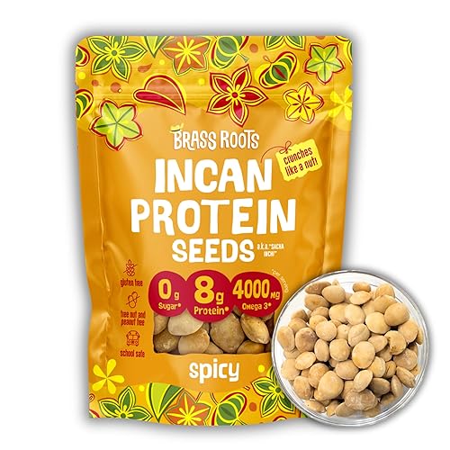 Brass Roots Organic Incan Protein Seeds - High Protein, School Safe, Nut Free, High Omega 3, Supports Gut Health, Good Source of Fiber, Shark Tank (10