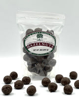 Dark Chocolate Coated Hazelnuts - 8 Oz Bag