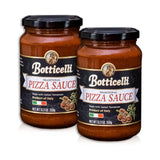 Botticelli Premium Italian Pizza Sauce for Authentic Italian Taste - (Pack of 2) - Whole30 Approved - Made in Italy, Low Carb, Low Sugar