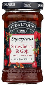 St Dalfour, Fruit Spread Superfruit Strawberry Goji, 6 Ounce