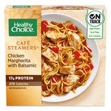 Healthy Choice Cafe Steamers Chicken Margherita with Balsamic, Convenient Microwave Meal Made With No Preservatives, Frozen Meal, 9.5 OZ Bowl