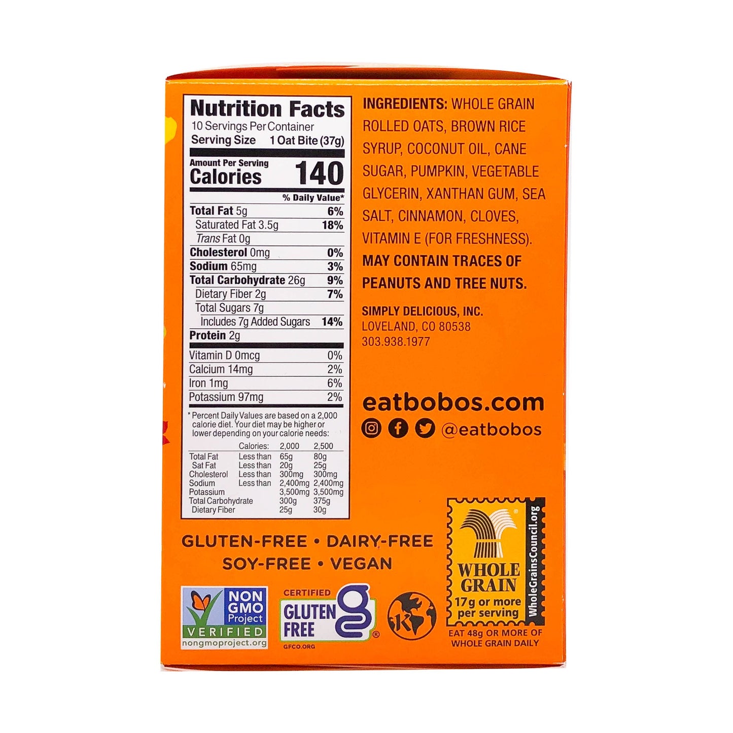 Bobo'S Oat Bars Pumpkin Spice Oat Bites, 13 Oz