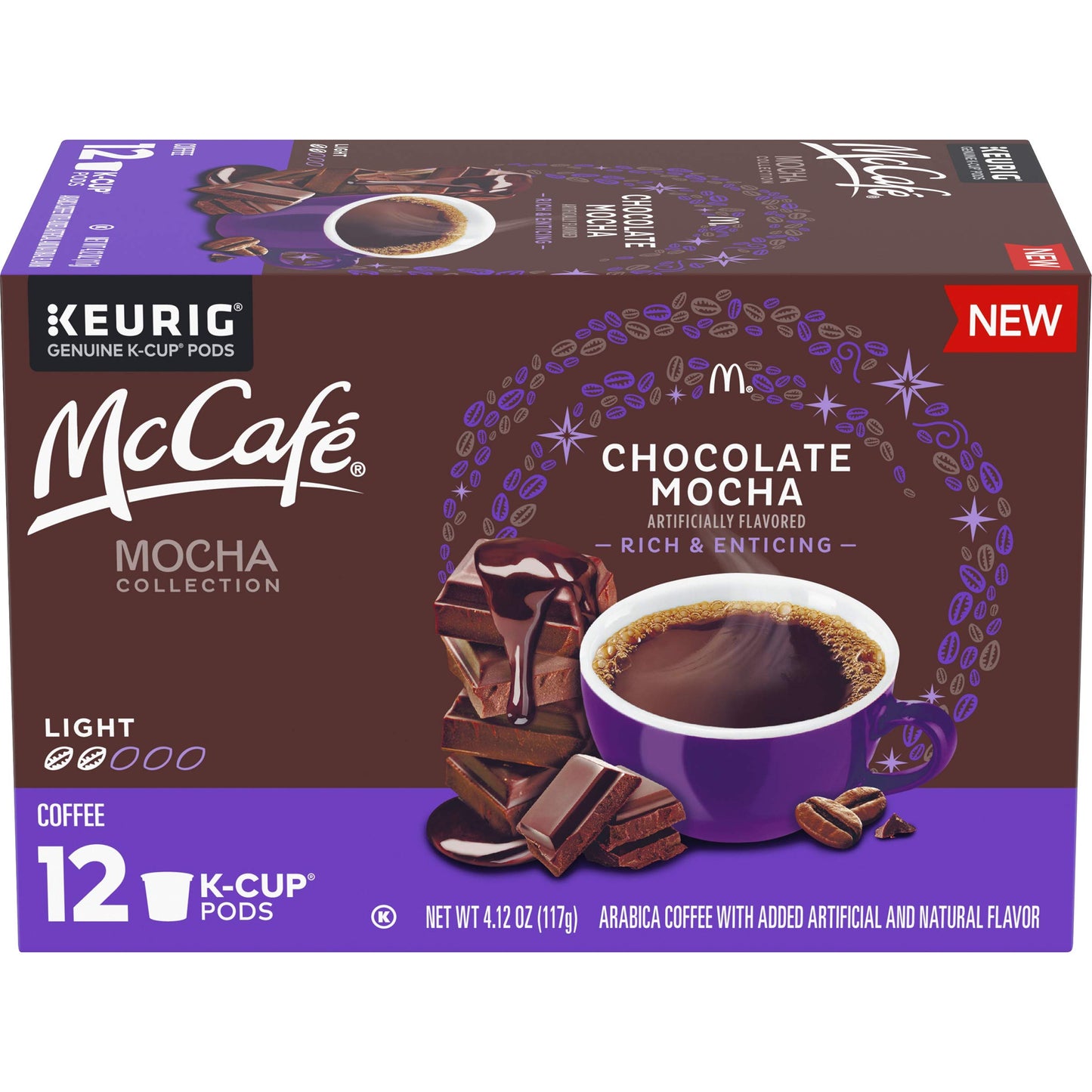 McCafe Mocha Coffee Pods, Chocolate, 4.12 oz Box