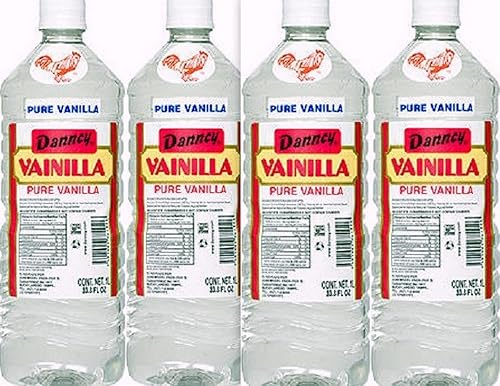 4 X Danncy Clear Pure Mexican Vanilla Extract From Mexico 33oz Each 4 Plastic Bottle Lot Sealed