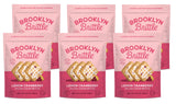 Brooklyn Brittle Lemon Cranberry Italian Cookie Brittle - Light, Crunchy & Refreshing Gourmet Snack - Sweet & Tart Baked Treats - Perfect for Tea