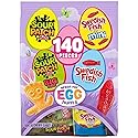 SOUR PATCH KIDS, SOUR PATCH KIDS Big Kids, SWEDISH FISH and SWEDISH FISH Mini Soft & Chewy Easter Candy Variety Pack, Bulk Candy, 140 Snack Packs