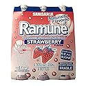 Sangaria Ramune Premium Carbonated Soft Drink 6.76 fl oz per Bottle (Strawberry, 6 Bottle)