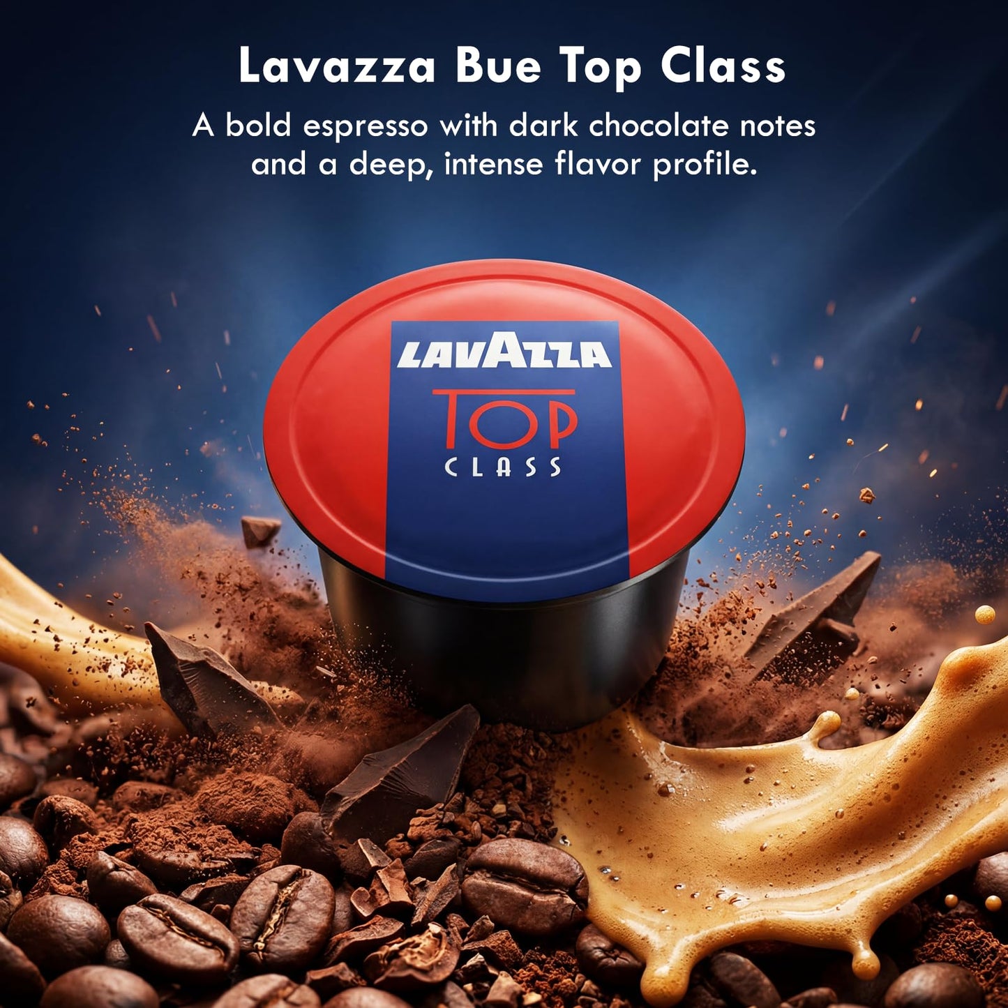 Lavazza Blue Coffee Capsules Variety Pack - 100 Count (50 Pods Each) - Includes Top Class & Caffè Crema Blends - Compatible with Lavazza LB Espresso