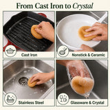 Reusable Kitchen Scrubbers for Dishes- Breezi Layered Mesh Dish Cloth, 3-Pack, Non-Scratch, Multi-Purpose, Fast-Drying, Odor-Free, Scrubbies. Kitchen