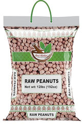 Desi Kitchen Raw Peanuts Whole with skin (Uncooked, Unsalted) 12lbs (192oz) Poly Bag by Rani Foods Inc