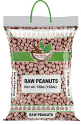 Desi Kitchen Raw Peanuts Whole with skin (Uncooked, Unsalted) 12lbs (192oz) Poly Bag by Rani Foods Inc