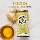 The Republic of Tea SuperShroom Focus Lion’s Mane Green Tea, Organic Peppermint and Lemon Blend, Naturally Caffeinated, Unbleached Tea Bags in