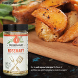 Farberware Pizza Spice Blend Set (Basil, Oregano, Rosemary) In Glass Jars With Removable Sifter Caps For Sprinkling
