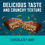 CLIF BUILDERS Protein Bars - Chocolate Mint Flavor - 20g Plant Based Protein - Gluten Free - Non-GMO - Low Glycemic - No Artificial Sweeteners - 2.4