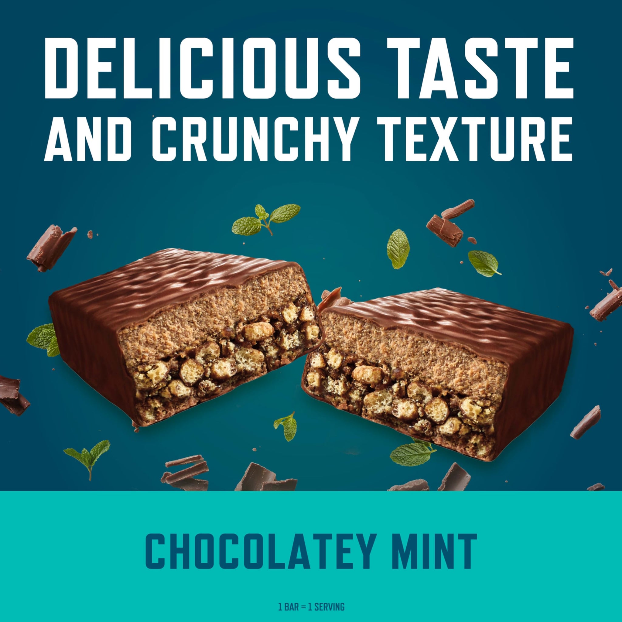 CLIF BUILDERS Protein Bars - Chocolate Mint Flavor - 20g Plant Based Protein - Gluten Free - Non-GMO - Low Glycemic - No Artificial Sweeteners - 2.4