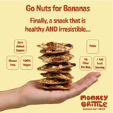 Monkey Brittle Healthy Snacks, Crispy Plant-Based Treats for Kids & Adults, Vegan & Gluten-Free, All-Natural Snack for School, Sports, Camping