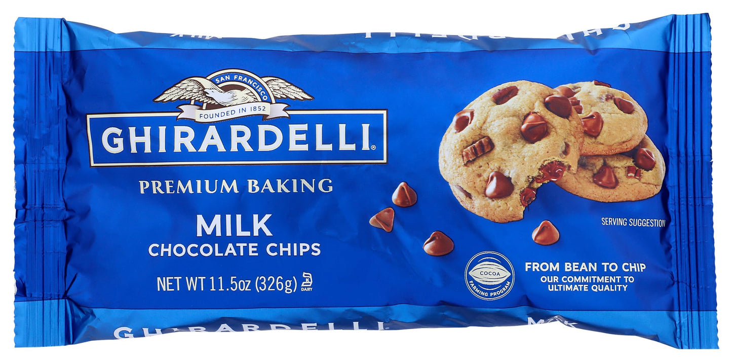 Ghirardelli, Milk Chocolate Chips, 11.5 oz