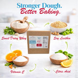 Grandma Eloise’s Dough Conditioner for Bread Baking - 25 LB - Improves Rise, Texture & Shelf Life - Makes Soft, Fluffy Whole Wheat & White Bread