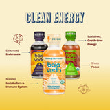 balaveda Tropic Rush Energy Shot with Organic Matcha, L-Theanine, Cordyceps, Eleuthero, and Vitamin B12 - Mint Pineapple Flavor - Clean and Sustained