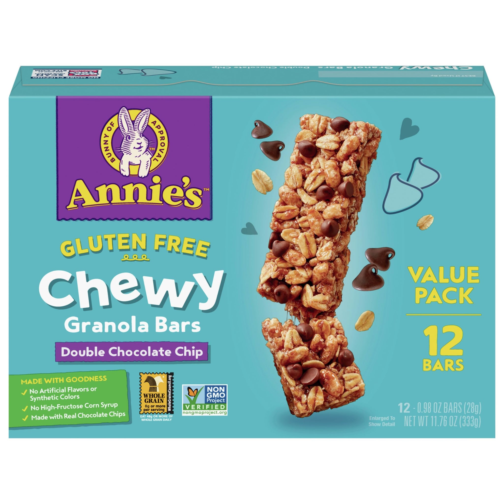 Generic An.nies Home.grown Bar Grnola Dbl Choc Chip 11.76 Oz Pack Of 6
