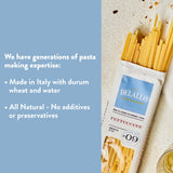 DeLallo Fettuccine Pasta, Made in Italy, Bronze Cut, Made with Only 100% Durum Wheat Semolina Flour, All Natural, Non-GMO, Kosher, Vegan, 1 Pound Bag
