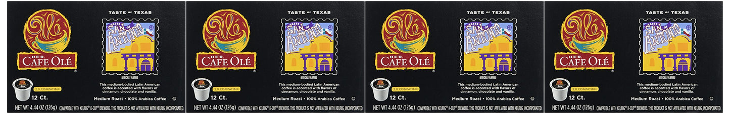 Cafe Ole Taste of San Antonio 12 Count Single Serve Coffee Cups (Pack of 2)