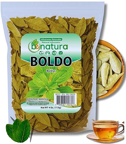 Hojas de Boldo (Boldus Dried Leaves) Tea - 4 oz Bag - 100% Natural, Vegan, Non-GMO - Herbal Tea for Infusion - Natural Detox Support - Packaged in USA