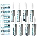 8 Pack Toilet Pumice Stone with Handle, Pumice Stone for Toilet Cleaning, Toilet Stone for Household Cleaning, with 8 Pack Label Manuals