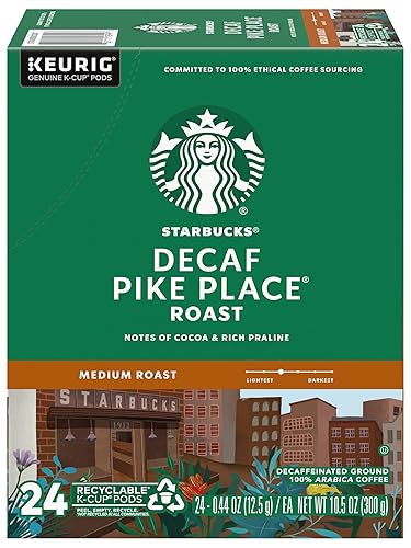 Starbucks Pike Place Decaf Coffee, Keurig (100684)