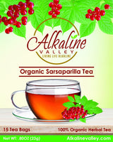 Sarsaparilla Tea - 100% Organic and Alkaline - 15 Unbleached/Chemical-Free Sarsaparilla Tea Bags - Caffeine-Free, No GMO