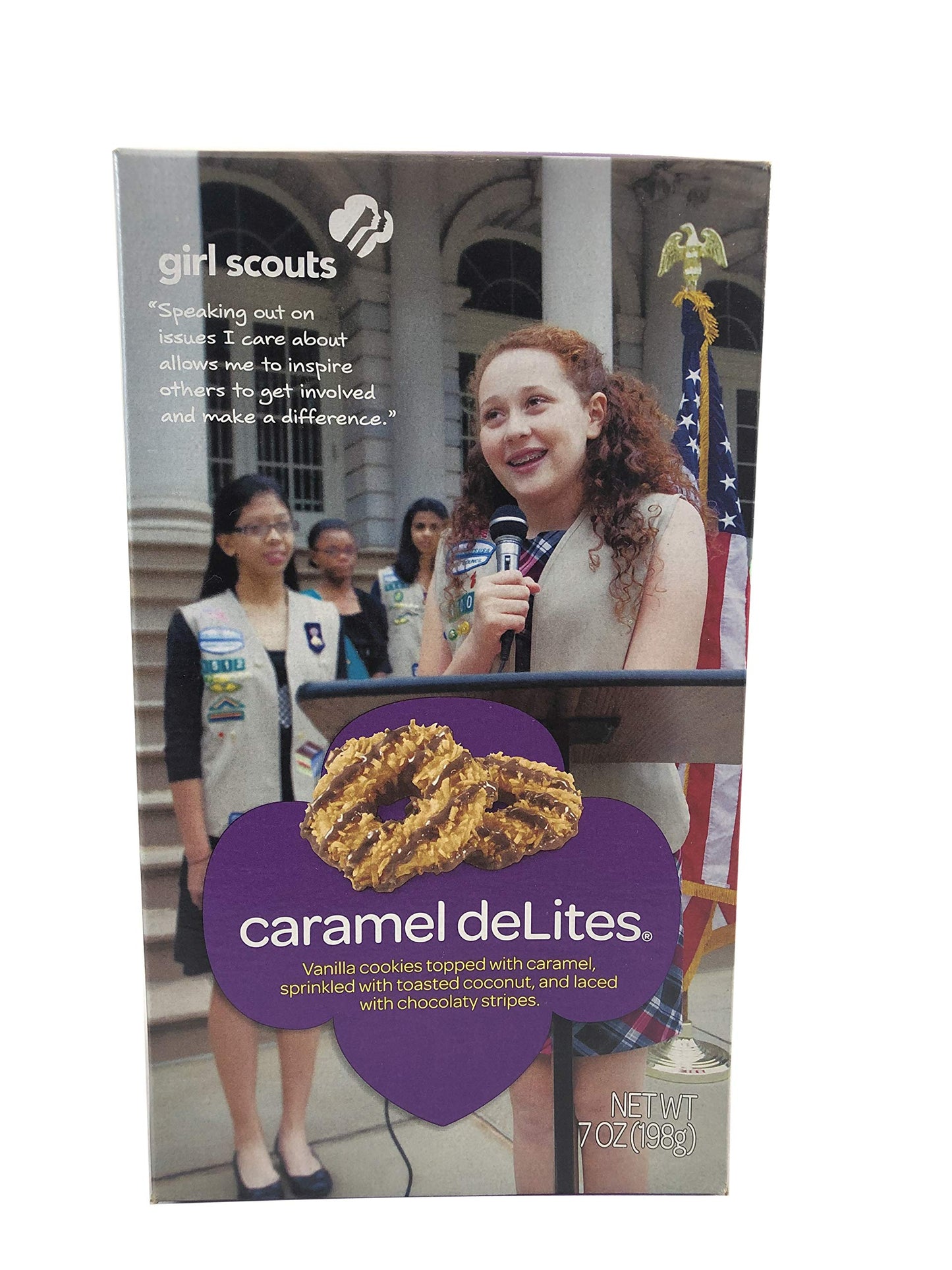 Girl Scout Cookies Thin Mints, Caramel DeLites (Samoas), Peanut Butter Patties (Tagalongs) and Peanut Butter Sandwich (Do-si-dos) Variety 4 Pack