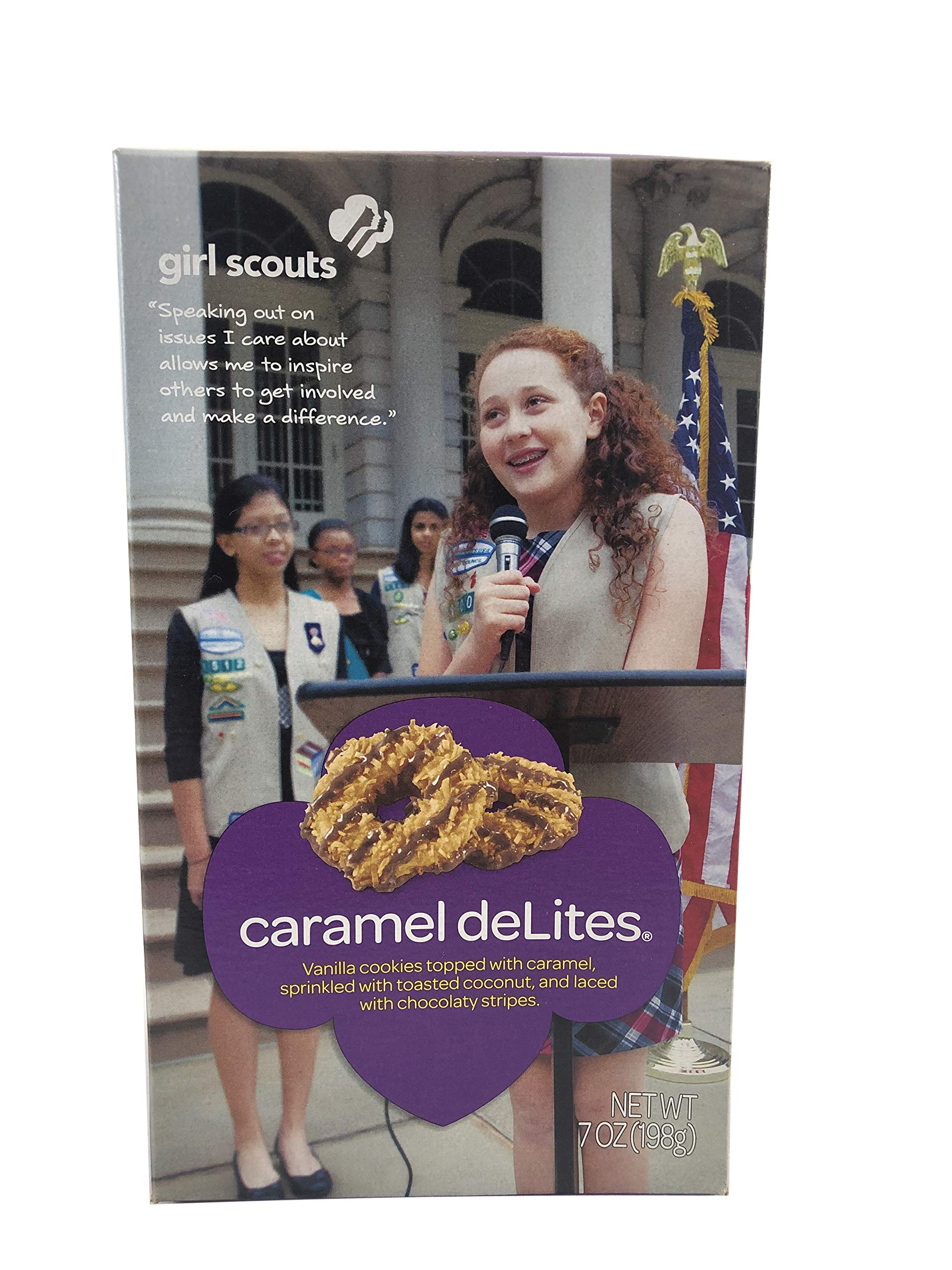 Girl Scout Cookies Thin Mints, Caramel DeLites (Samoas), Peanut Butter Patties (Tagalongs) and Peanut Butter Sandwich (Do-si-dos) Variety 4 Pack