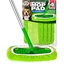 VanDuck Reusable Mop Pads Compatible with Swiffer Sweeper (4-Pack) - Washable Microfiber Mop Pads for Wet & Dry Use - All Purpose Floor Mopping