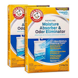 Arm & Hammer Moisture Absorber & Odor Eliminator - Fragrance Free Hanging Moisture Absorber Bag for Fresher Air, Humidity Absorber Bags for Closets